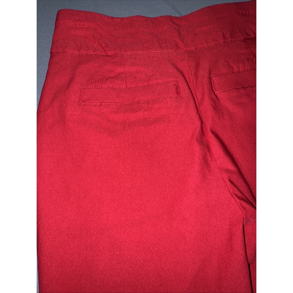 Women's‎ Size 6p Red Bermuda Shorts By Kim Rogers Pull On Elastic Tummy Control - Picture 8 of 8